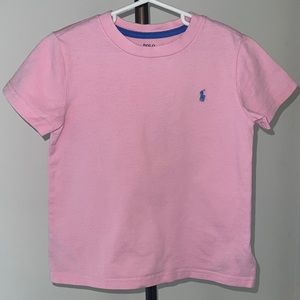 Boys light pink polo by Ralph Lauren t shirt